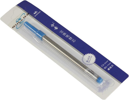 Gullor 10 pcs Blue Ink Spiral 0.7mm Refill Set for Jinhao Rollerball Pen