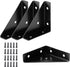 CMLY Corner Brace Brackets, 4Pcs 66mm x 66mm Corner Braces for Wood, Metal
