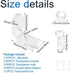 40Pcs 90 INCREWAY L Brackets Transparent Clear Acrylic Corner Bracket Degree Support Shelf Corner Brace Right Angle