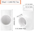 5-Pack 1-1/4" PVC Tee, 3 Way PVC Pipe Fittings Connector, Furniture Grade SCH40