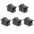 QTEATAK 5Pcs On/Off Boat Rocker Switch, 2 Pin 2 Position Snap, 12V 110V 250V