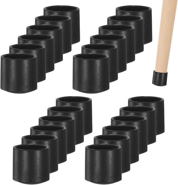 M METERXITY 24-Pack Chair Leg Caps, 1/2 Inch(13mm) PVC Chair Leg Floor