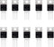 BOJACK IRF540 MOSFET Transistors - IRF540N 33A 100V N-Channel Power MOSFET TO-220AB (Pack of 10)