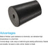 MECCANIXITY 10 Pieces Black Rubber Tapered Plug 14mm to 19mm with Hole for Test Tubes Bungs Stopper, Lab Home