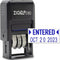 ZIGEL D50 Date Stamp with Entered, Self Inking, Blue