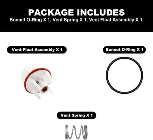 Watts 800M4 1/2" & 3/4" Vent Float Repair Kit, Freeze Resistant, Fits 0887725 887725 RK 800M4-FR-V