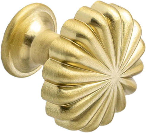 COOLHOOD Furniture Decorative Handle Modern Zincs Alloy Dressers Knob Pumpkin Pattern Bedside Cabinet