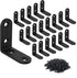20 Pcs L Corner Brackets 2x2 Inch Black Heavy Duty L Bracket