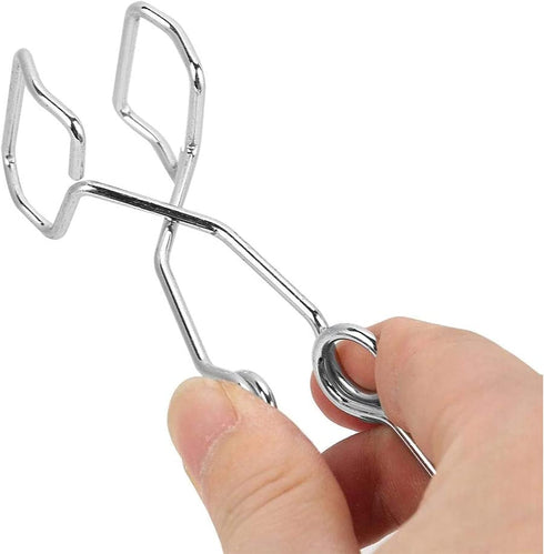10 PCS Labs Stoddard Test Tube Clamp, Stainless Steel with Finger Grips, 6" Length