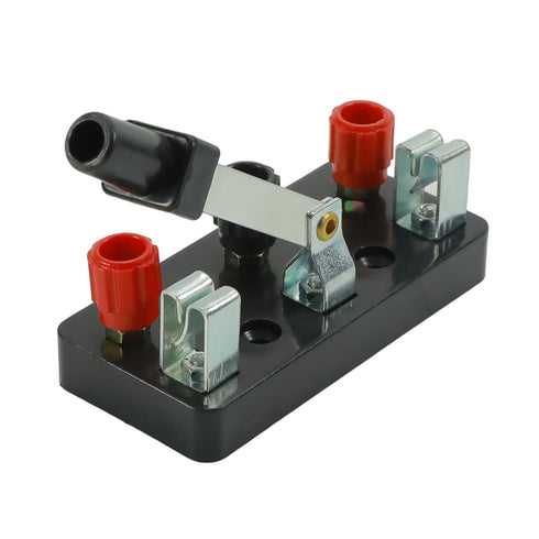 1Pc Educational Single Pole Knife Switch, Single Pole Double Throw Switch for Physics Laboratory Equipment