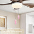 LFERS 2 12" LEFERS Ceiling Fan Pull Chain, Pieces Natural Gemstone Pendants with Ceiling Fan Chain Extender