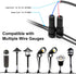 6 Pack Low Voltage Landscape Light Wire Connectors - 14-20 Gauge for Malibu, Paradise, Moonrays