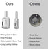 Glass Drill Bit Set, 5 pcs Diamond Hole Saw Bottle Extractor Tool for Glass Marble Granite Ceramic Tile 5 16in