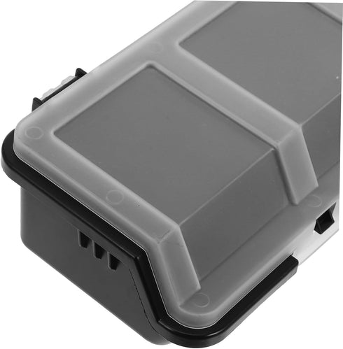 2pcs Homoyoyo Stackable Screw Storage Bins with Transparent Lids Multi Compartment Organizer Box for Garage Craft