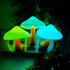 2 Pack 7-Color AUSAYE LED Cute Mushroom Night Light Plug into Wall Lamp Changing Sensor Night Lights for Kids Adults