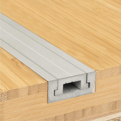 POWERTEC 71167 Miter T-Track, 48-Inch, Grey