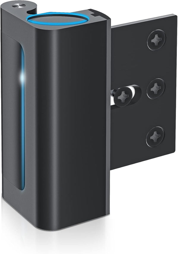 Door Reinforcement Lock Withstands 800lbs of Force - Black Extra Proof Door