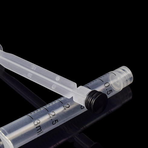 3ml 23Ga 1Inch Wrapped,Pack 100 disposable Syringes with Needle for Industrial and Laboratory, Individually