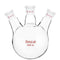 stonylab Glass 500 mL Heavy Wall 3 Neck Round Bottom Flask RBF, 19/22 Center and Side Standard Taper Joint