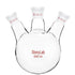 stonylab Glass 500 mL Heavy Wall 3 Neck Round Bottom Flask RBF, 19/22 Center and Side Standard Taper Joint