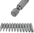 12PCS T5-T40 Torx Screwdriver Bit Set, S2 Steel Magnetic Tamper Proof Star Security Bits, 1/4 Inch Hex Shank