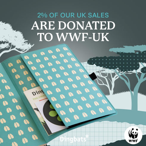 Dingbats A5 Wildlife Dotted Notebook Journal - Premium Vegan Leather Softcover for Women & Men, Note Taking