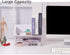 Desktop Small Bookshelf Organizer, Tabletop Mini Bookcase Desk Storage Magazine Holder CD Rack for Office Home