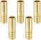 LTWFITTING Brass Barb Splicer Mender, 1/2-Inch ID Hose Fitting, Pack of 5