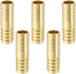 LTWFITTING Brass Barb Splicer Mender, 1/2-Inch ID Hose Fitting, Pack of 5