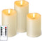 NURADA Outdoor Flameless Candles with Remote Timer - Waterproof Realistic Flickering LED