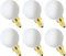 XININSUN Frosted G16.5 globe light bulb,e12 Round Candelabra Bulb 60 watt,6W Chandelier Light