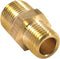 Forney 75533 Brass Fitting, Reducer Adapter, 3/8-Inch Male NPT to 1/4-Inch Male NPT