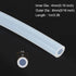 MECCANIXITY 3.3ft Clear Silicone Rubber Tubing, 5/16" OD Flexible Plastic Tube for Brewing, Wine Making, Pump Siphon,
