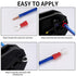 200 Pcs Mixed Quick Disconnect Electrical Ring Terminals, Insulated O Ring Crimp Terminals Connectors Assortment Kits