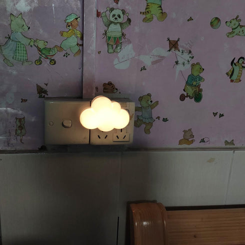 AUSAYE LED Night Light Plug in Lamp Light Sensor Cloud Night Light Energy-Saving Pretty Night Lights for Adults Kids
