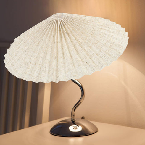 Pleated Fabric Lamp Shade Cover for Pendant and Table Lamps Modern Decorative Light Accessory Umbrella Shape Easy