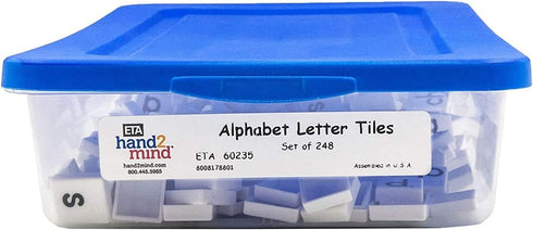 hand2mind Plastic Lowercase Alphabet Letter Tiles, Plastic Letters for Kids, Phonics Manipulatives, Science of Reading