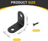 10Pcs 1.18"x1.18"x0.63" (30x30x16mm, uxcell L-Shaped Brackets Corner Brace, Corner Bracket Shelf Bracket Right Angle