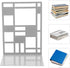 NUOBESTY Retro Decorative Iron Bookends for Desk and Shelf Sturdy Pattern Book Holders for Home Office Study Heavy-Duty