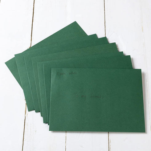 Wishop 100 Pack Dark Green A7 Envelopes, Self-Adhesive, 5x7 Envelopes for Invitations and Greeting Cards