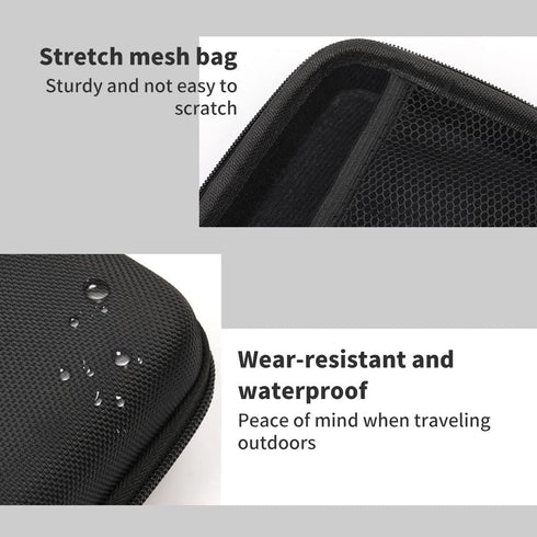 Phomemo Hard Carry Label Printer Case - Mini Label Maker Cover for D30/P21/M110/M02/T02, Black