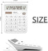 White Calculator, Basic Office Calculator with 12 Digit Large LCD Display, Sensitive Button for White Office Supplies