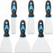 Cnnzdo 6 Pack Putty Knife Set Stainless Steel Spackle & Paint Scrapers (1",