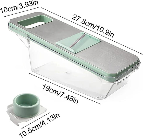 JJKSKV 1) Stainless Steel Vegetable Shredder Handheld Cutter for Potatoes, Cucumbers, Carrots Compact Kitchen Tool
