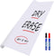 Houseables Dry Erase Whiteboard Sticker, 6x4 ft Adhesive Contact Paper, Peel and Stick Vinyl Wall Decal with 2 Markers