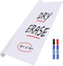 Houseables Dry Erase Whiteboard Sticker, 6x4 ft Adhesive Contact Paper, Peel and Stick Vinyl Wall Decal with 2 Markers