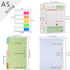 Rancco A5 Planner Inserts, 90 Pages Colorful Daily Refills with Divider, PVC Pouch, Ruler, Index Tab