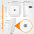 Amligy 0.5W Pack 6 Night Light, Daylight White LED Plug-in Night Light with Dusk to Dawn Sensor, of - Designed for Kids