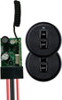Meskliu 12V 12V/24V/48V/10A 328FT Wireless Mini Remote Control Switch, DC Relay with Long Range, Wireless RF Switch