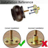 2 Inch M8 Set 4 2.36 In/6CM) Maricome Round Furniture Feet Predrilled Bolt Screw in of Mid Century Replacement Bun Feet
